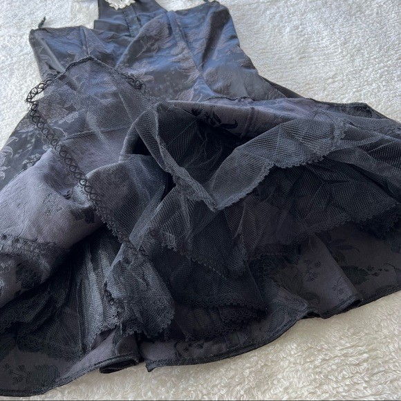 Vintage Gunne Sax Jessica McClintock Reverse Halter Party Dress - Picture 7 of 12